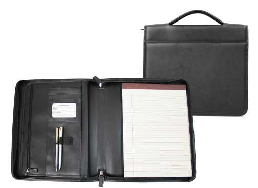 Royce Leather 741-BLACK-6 Executive Brief Padfolio - Black Royce Leather 741-BLACK-6 Executive Brief Padfolio - Black