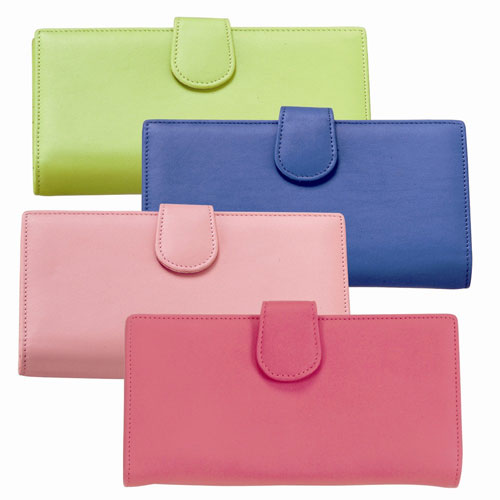 Royce Leather 156KLG5 Women s Credit Card Clutch Key Lime Green