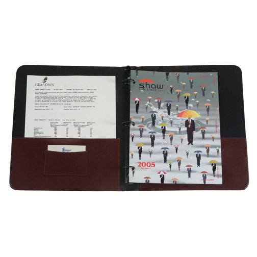 Royce Leather 303-TAN-8 1 Inch Ring Binder - Tan Royce Leather 303-TAN-8 1 Inch Ring Binder - Tan