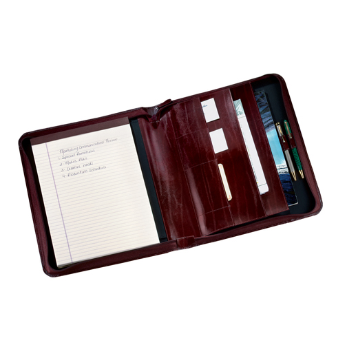 Royce Leather 748-TAN-5 Convertible Zip Around Padholder - Tan Royce Leather 748-TAN-5 Convertible Zip Around Padholder - Tan