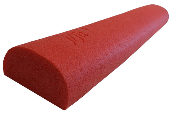 J Fit 20-2612 Half Round Foam Roller 12 Inch - Red