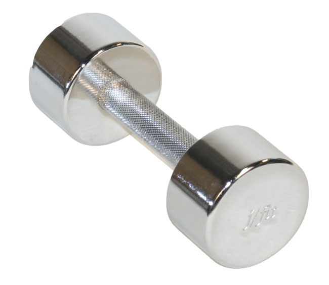 J Fit 20-5508 Chrome Dumbbell 8lb - Chrome