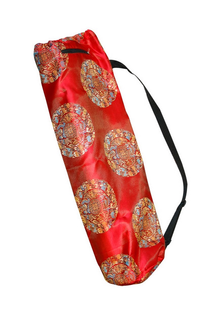 J Fit 80-9009 Yoga Mat Bag - Red Silk