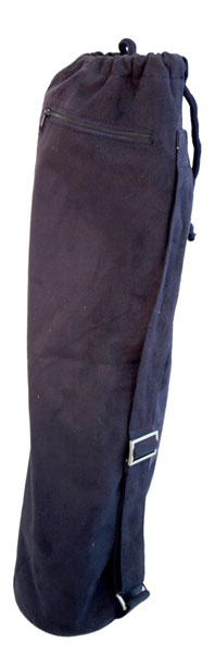 J Fit 80-9013 Yoga Mat Bag - Navy Suede
