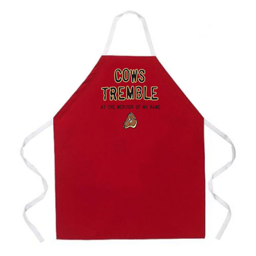 L.A. Imprints 2013 Cows Tremble Grilling Apron