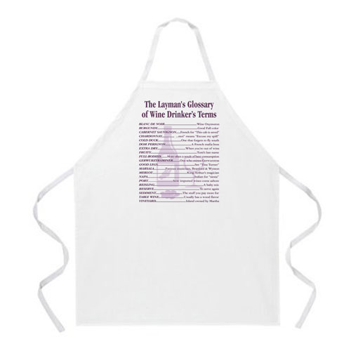 L.A. Imprints 2055 Wine Drinker s Terms Apron