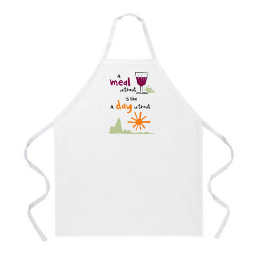 L.A. Imprints 2058 A Meal Without Wine Apron