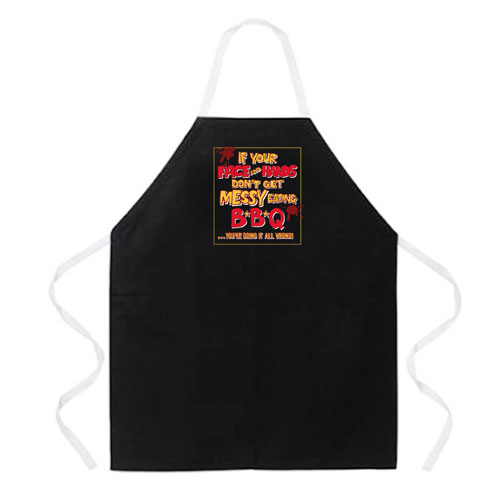 L.A. Imprints 2186 Messy Eating BBQ Apron