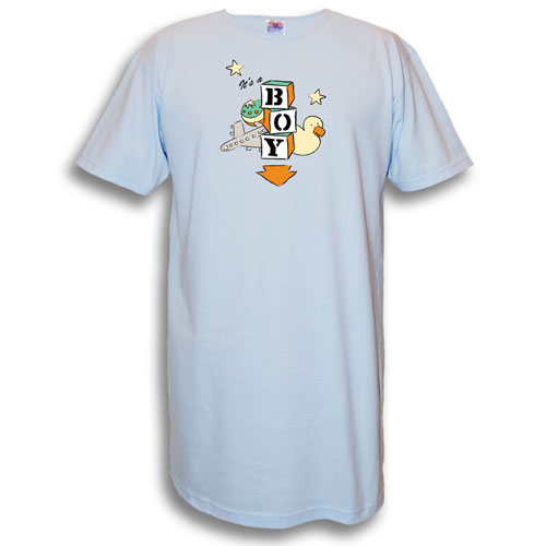 L.A. Imprints 3016 It s A Boy Maternity Nightshirt