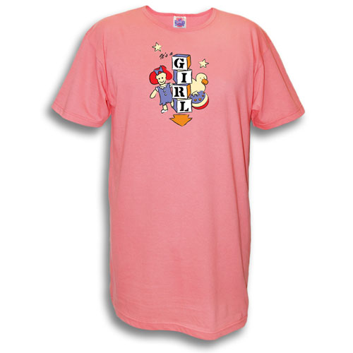 L.A. Imprints 3017 It s A Girl Maternity Nightshirt