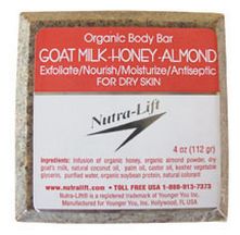 676896000419 Organic Body Bar Goat Milk-honey-almond