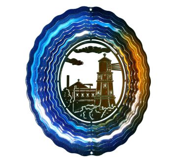 Next Innovations EMLHOUSEBC PB Medium Lighthouse Wind Spinner Blue / Copper