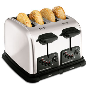 Hamilton Beach 24600 Classic Chrome ExtraWideSlot Toaster