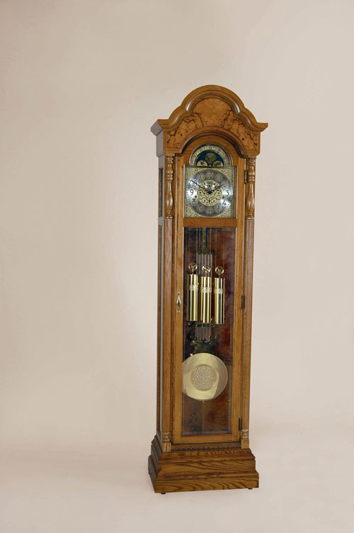 Ridgeway 2506 Burlington Treasure Oak Clock by Ridgeway Furniture Company