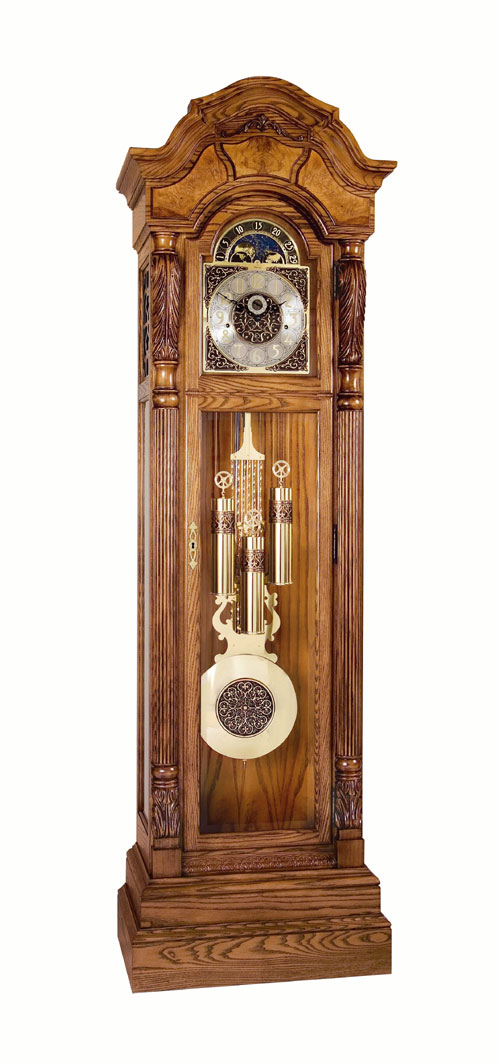 Ridgeway 2514 Oakmont Treasure Oak Clock by Ridgeway Furniture Company