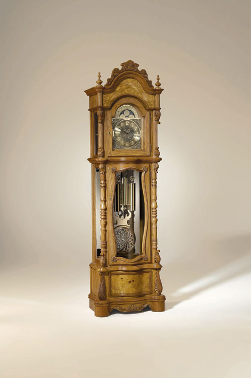 Ridgeway 2232 Van Ness Treasure Oak Clock by Ridgeway Furniture Company