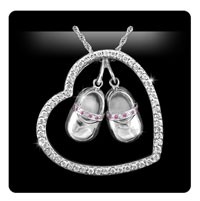 Solstice Design Studio HSD-SP 14k White Gold .44 ct tw Diamond and Pink Sapphire... by Solstice Design Studio