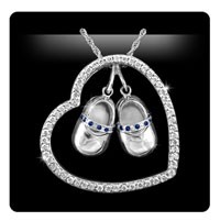 Solstice Design Studio HSD-SB 14k White Gold .44 ct tw Diamond and Blue Sapphire... by Solstice Design Studio