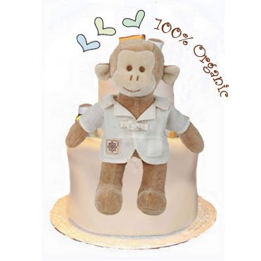 Tumbleweed Babies 0109159 Organic Monkey MiYim 2 Tier Diaper Cake baby gifts