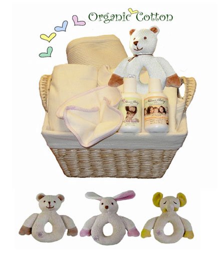 Tumbleweed Babies 0600001 Deluxe Organic Baby Gift Basket baby gifts
