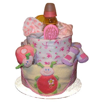 Tumbleweed Babies 1020202 Ladybug 2 Tier Diaper Cake