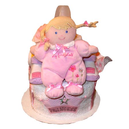 Tumbleweed Babies 1029202 Princess 2 Tier Diaper Cake
