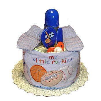 Tumbleweed Babies 1044101 Sports 1 Tier Diaper Cake