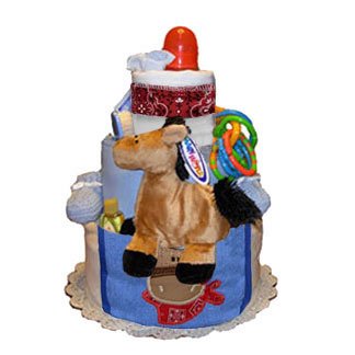 Tumbleweed Babies 1050103 Lil Cowboy 3 Tier Diaper Cake