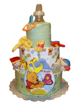 Tumbleweed Babies 1080303 Winnie the Pooh 3 Tier Diaper Cake