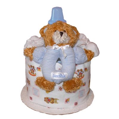 Tumbleweed Babies 1183101 Boy 1 Tier Lovable Bear Diaper Cake baby gifts