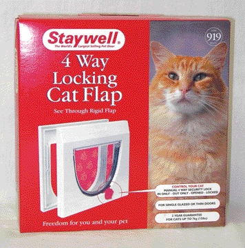 Radio Systems Econo 4-way Lock Cat Door White - 919US by RADIO SYSTEMS