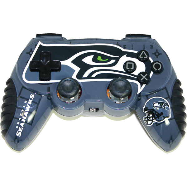 Mad Catz NFL-SEA082461/04/1 Officially Licensed Seattle Seahawks NFL Wireless PS2 Controller