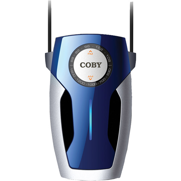 Coby CX73BLU Pocket AM/FM Radio Blue