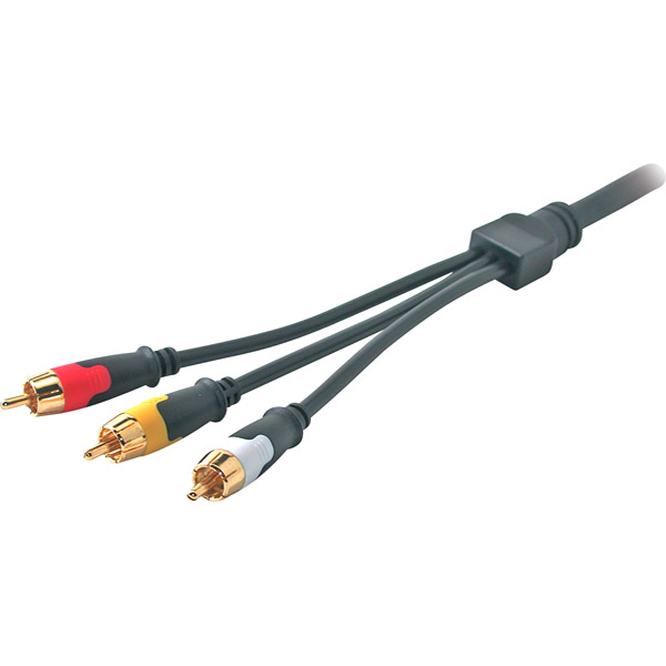 Rapid Run 42083 1.5ft Composite Video plus Stereo Audio V.2 BreakAway Flying Lead Color Code: Green