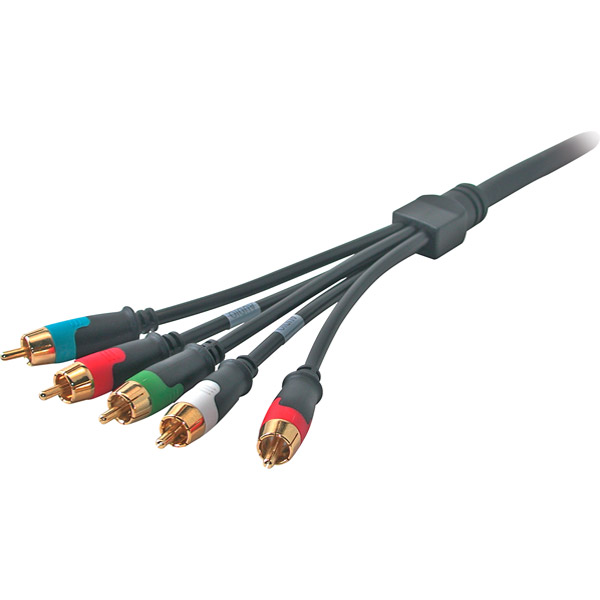 Rapid Run 42072 3ft Component Video plus Stereo Audio V.2 BreakAway Flying Lead Color Code: Green
