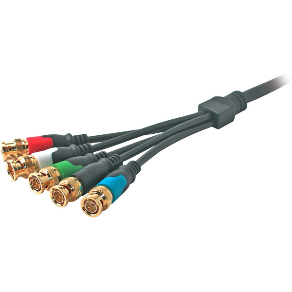 Rapid Run 42068 3ft RGBHV 5BNC V.2 BreakAway Flying Lead Color Code: Green