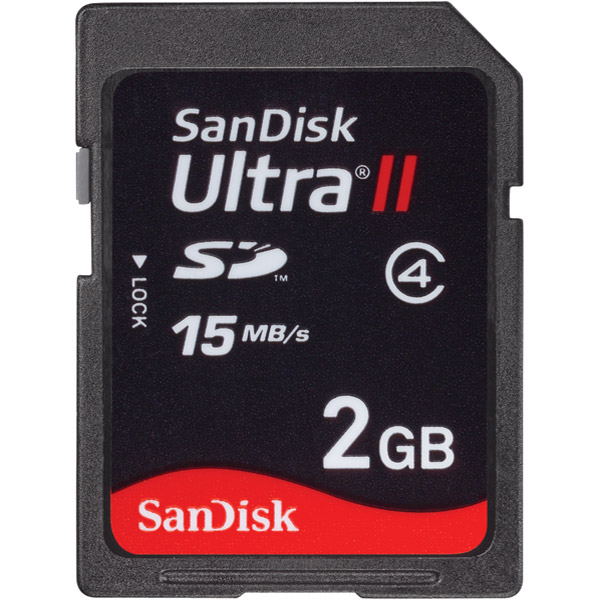 SanDisk SDSDH-002G-A11 2GB Ultra II SD Memory Card
