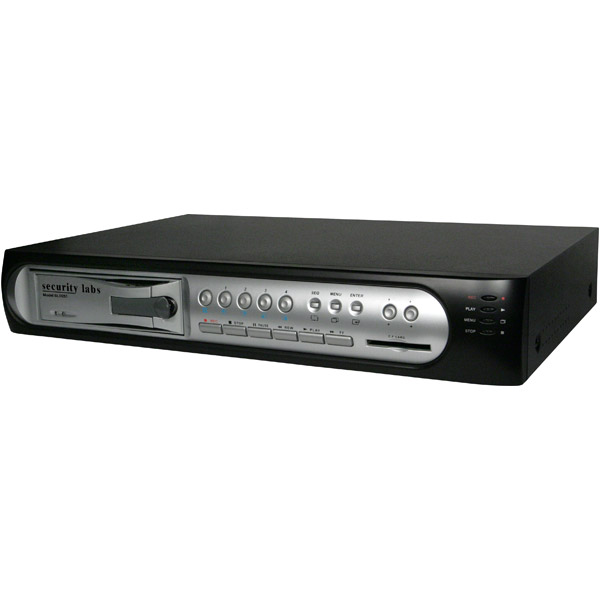 Security Labs SLD251 4-Channel Multiplexed DVR With Removable 160GB HDD And Internet Web Server