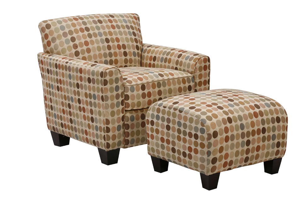 Handy Living LPK1-CU-PEG99 Lincoln Park Chair and Ottoman Retro Egg