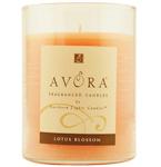 Lotus Blossom Scented By Lotus Blossom Scented- One 3X4.5 Inch Glass Pillar Scented Candle