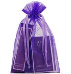 Asprey Purple Water By Asprey- Eau De Cologne Vial Mini and Refreshing Towellettes .4 Oz And Satin Bag.