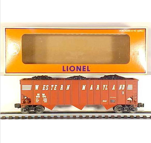 Lionel LIO17129 9300 Wm 3Bay Hopper with Coal