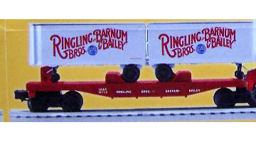 Lionel LIO21472 Ringling Bros Flat with Trailers