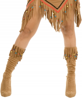 180573 Native American Maiden Suede Adult Boot Covers