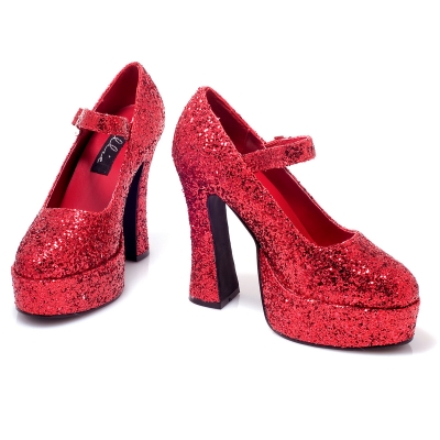 149559 Sexy Eden- Red Glitter Adult Shoes