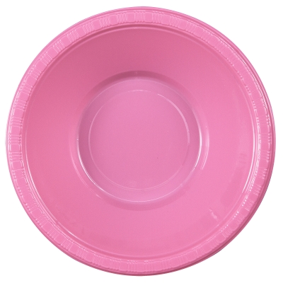 Creative Converting 192621 Candy Pink Hot Pink Plastic Bowls