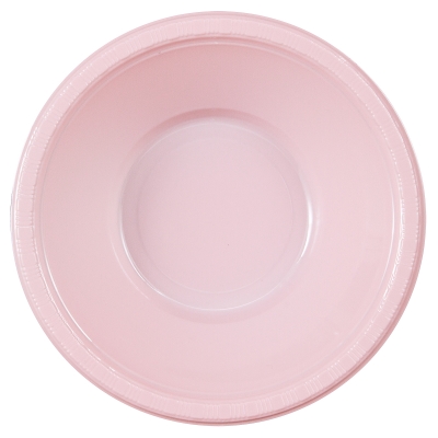 Creative Converting 192910 Classic Pink Light Pink Plastic Bowls