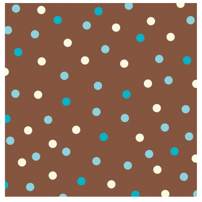 Creative Converting 200294 Aqua Dots Designer Lunch Napkins