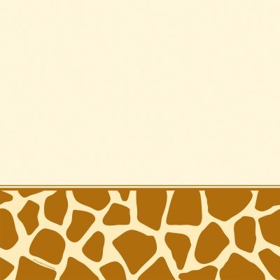 Creative Converting 201334 Animal Print Giraffe Plastic Tablecover