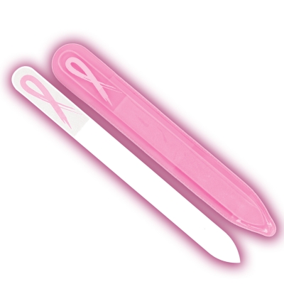 DM Merchandising#44; Inc. 191767 Breast Cancer Awareness Glass Nail File
